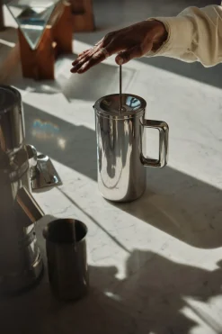 Aarke French Press presskanne 1 liter i rustfritt stål