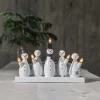 Adventsstake snømenn, hvit, Star Trading