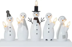 Adventsstake snømenn, hvit, Star Trading