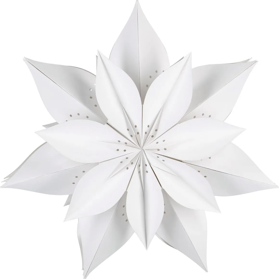 Adventsstjerne papir 50 cm hvit, Northlight