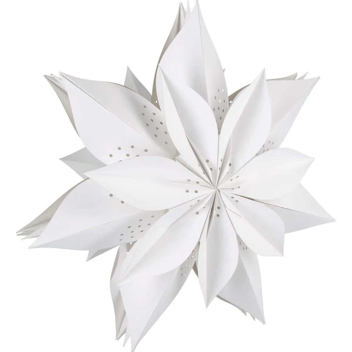 Adventsstjerne papir 50 cm hvit, Northlight