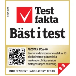 Alcotrx FCA40 alkometer med 6 munnstykker