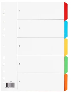 Alfabetregister A4, 1-5
