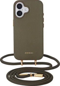 Anmiki mobildeksel med skulderreim til iPhone 16
