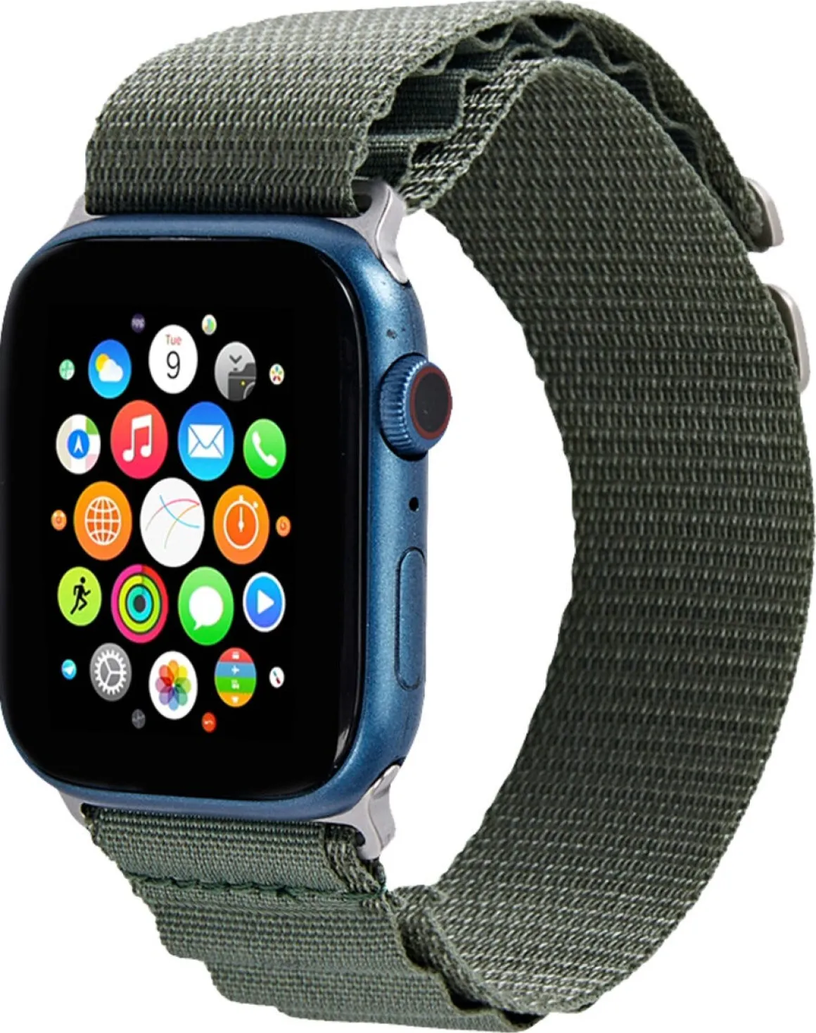Anmiki Nylon Apple Watch klokkereim, 42, 44, 45 og 49 mm