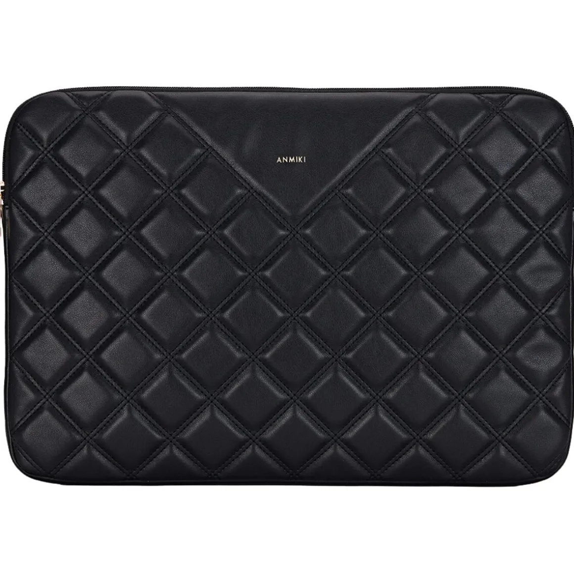 Anmiki quiltet laptopveske 14 tommer universalt svart
