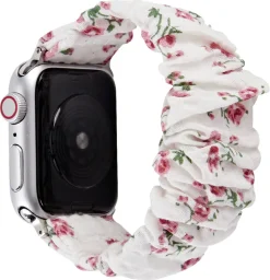 Anmiki Satin Apple Watch scrunchie klokkereim, 42, 44, 45, 46, 49 mm