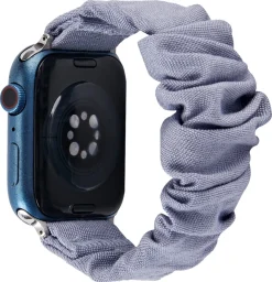 Anmiki Satin Apple Watch scrunchie klokkereim, 42, 44, 45, 46, 49 mm