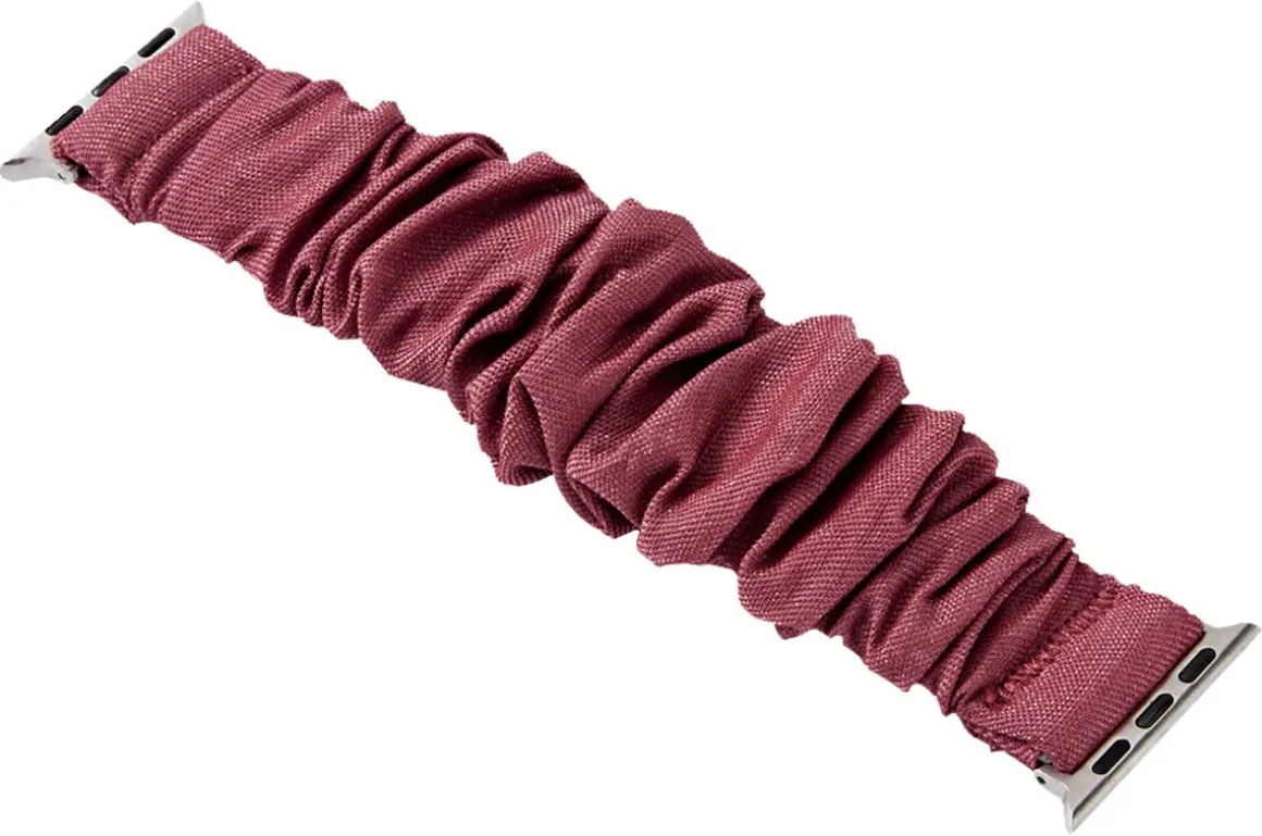 Anmiki Satin Apple Watch scrunchie klokkereim, 42, 44, 45, 46, 49 mm