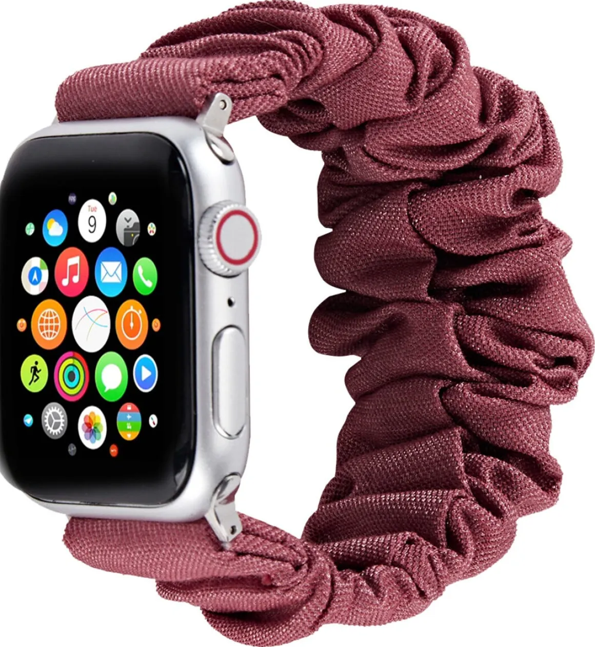 Anmiki Satin Apple Watch scrunchie klokkereim 38, 40, 41 mm