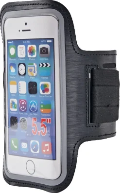 Anmiki sportsarmbånd for iPhone mini og SE, svart
