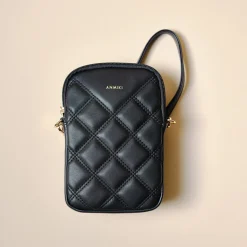 Anmiki Sylwia mobilveske med skulderrem, crossbody, svart