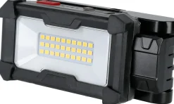 Arbeidslampe LED oppladbar med batteri 500 lm, utendørs