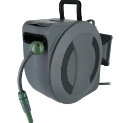 Automatisk slangetrommel med fjernkontroll, for vegg, 30 m