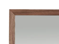 Avlangt speil med treramme til vegg, 120 x 40 cm