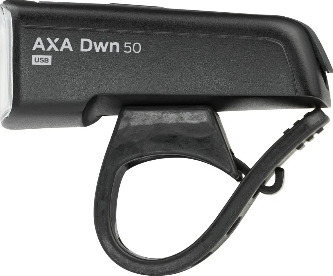 AXA Dwn 50 sykkellykt foran USB, 50 lux, 70 m