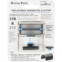 Barberhode 31B til barbermaskin Braun Series 3