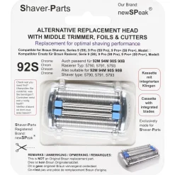 Barberhode 92S til barbermaskin Braun Series 9