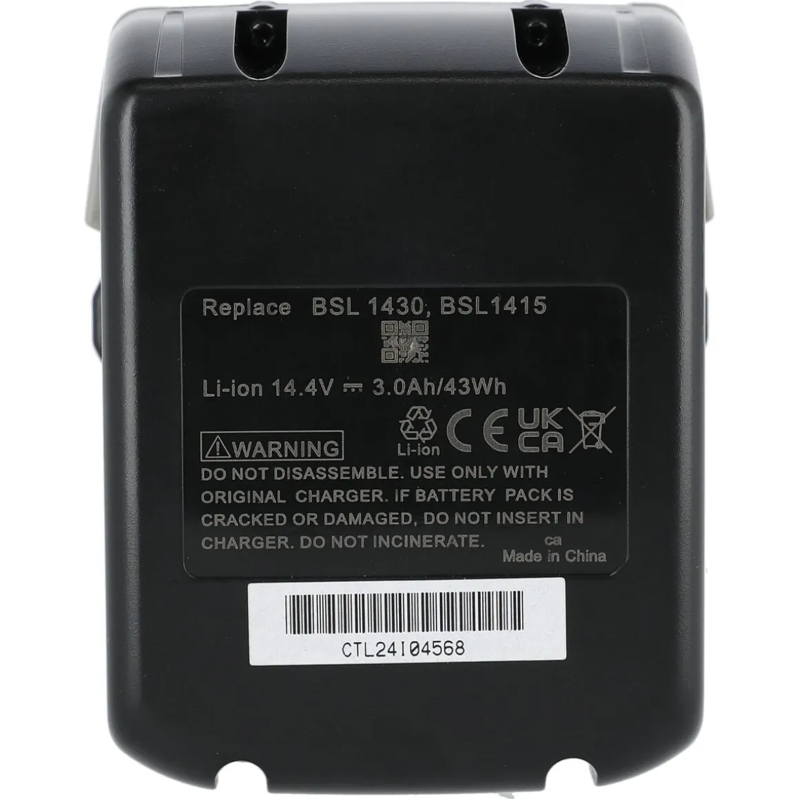 Batteri slide-in for Hitachi elektroverktøy 14,4 V 3,0 Ah Li-Ion
