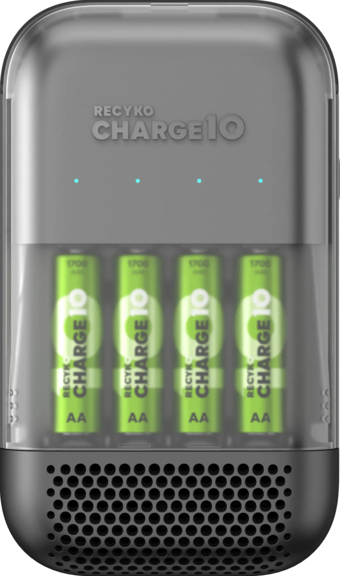 Batterilader inklusive 4 batterier, GP ReCyko Charge 10
