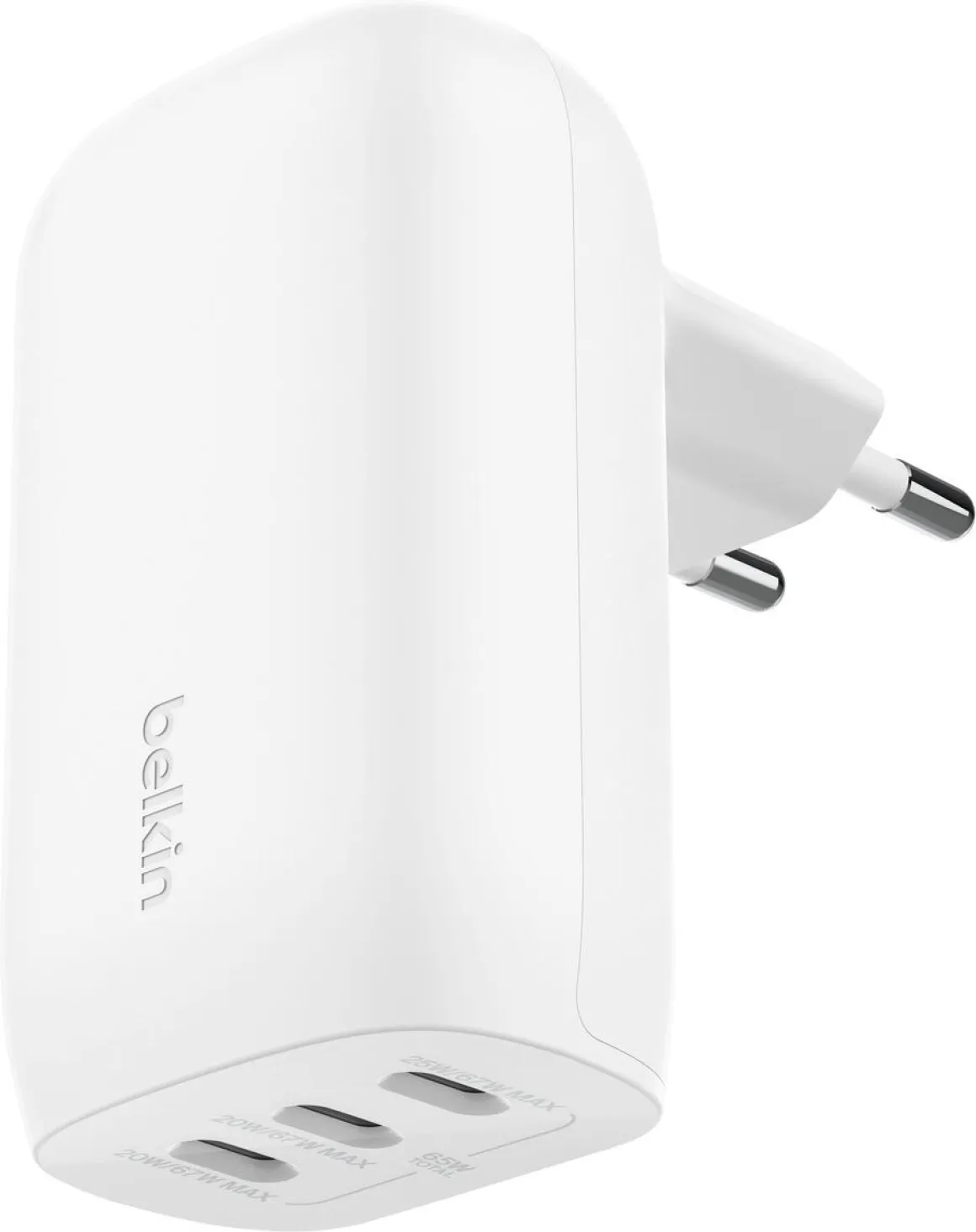 Belkin BoostCharge hurtiglader USB-C 67 W, 3 porter