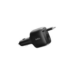 Belkin BoostCharge hurtiglader bil, USB-A, USB-C, 75 W