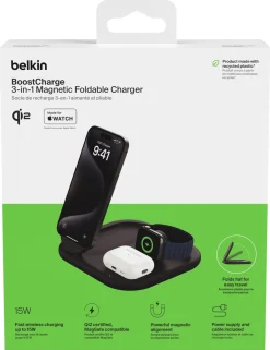 Belkin BoostCharge 3-i-1 ladestasjon, WIZ029vf