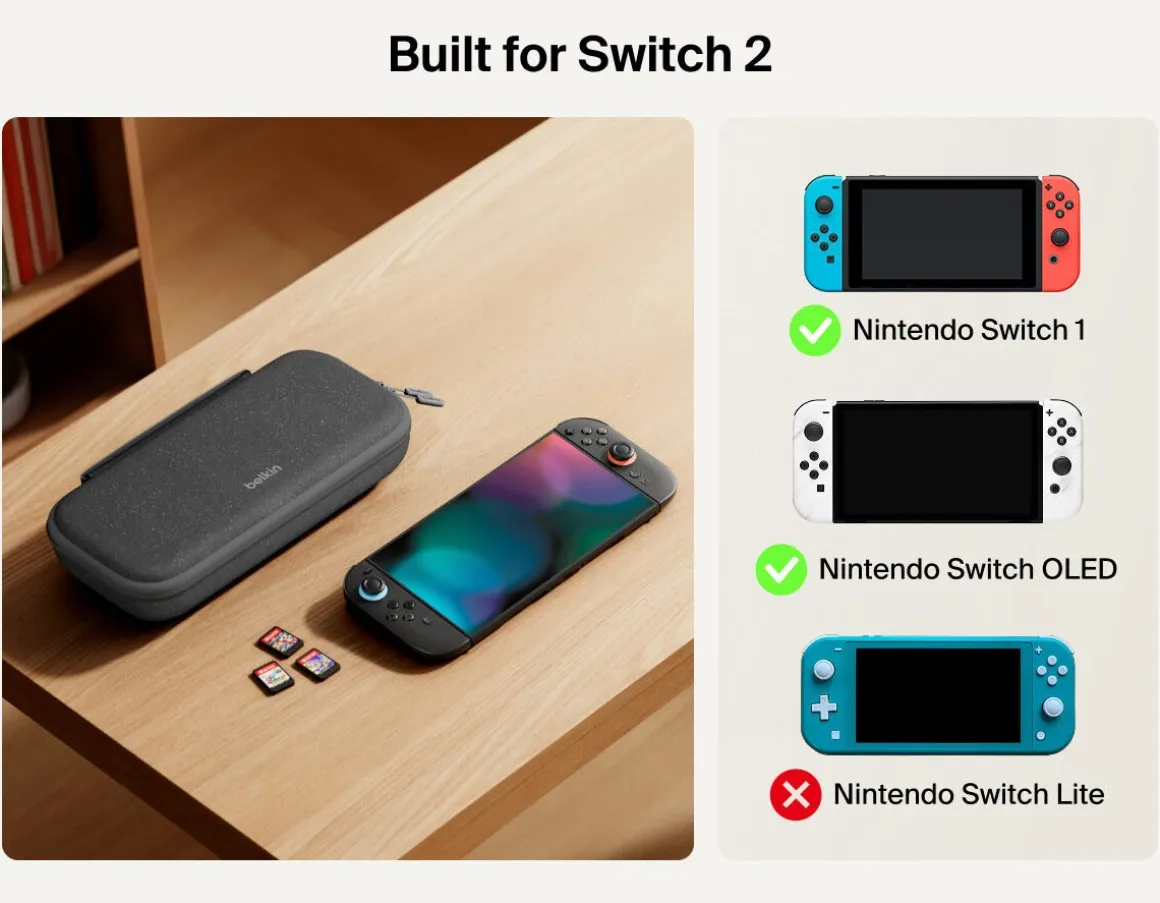 Belkin ladeetui til Nintendo Switch 2