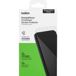 Belkin Recycled InvisiGlass iPhone 15 Plus og 16 Plus skjermbeskytter