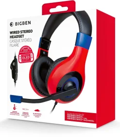Bigben gaming headset med mikrofon for Nintendo Switch