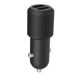 Billader 2 x USB-A til 12/24 V, 24 W, svart