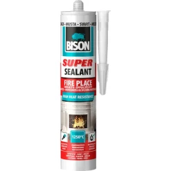 Bison Fire Place fugemasse for metall og betong, svart, 310 ml