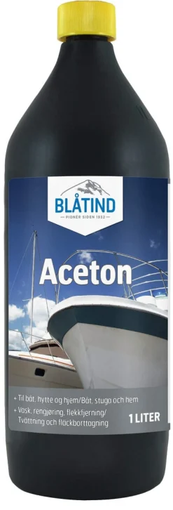 Blåtind aceton rengjøringsmiddel, 1 liter