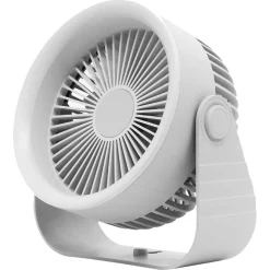 Bordvifte med USB og veggfeste, hvit, 20 cm