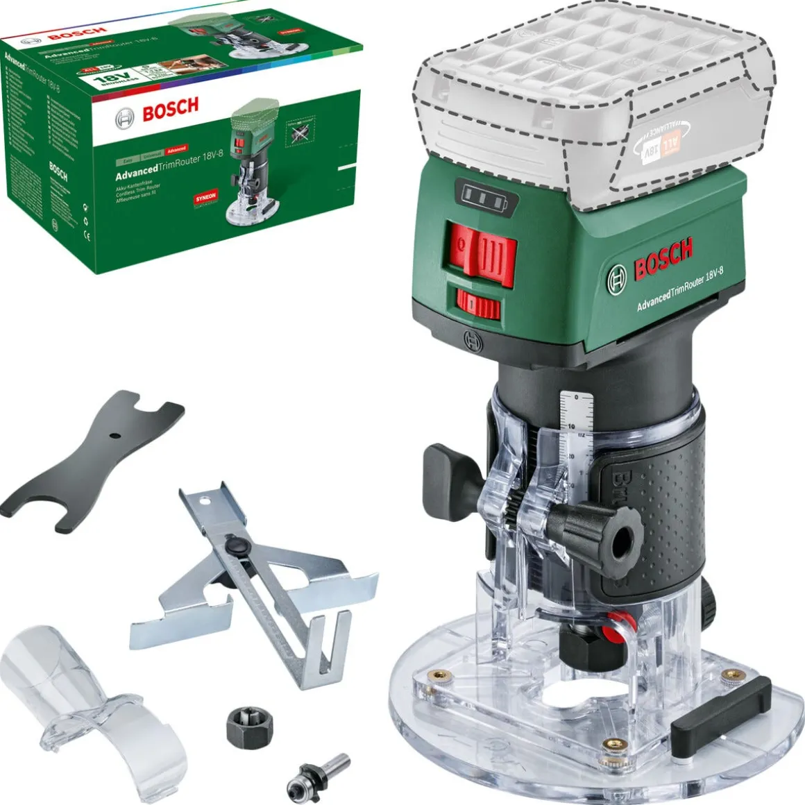 Bosch Advanced TrimRouter 18V-8, overfres
