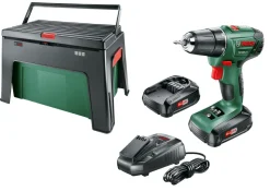 Bosch PSR 1800 LI-2 drill med Step & Workbox