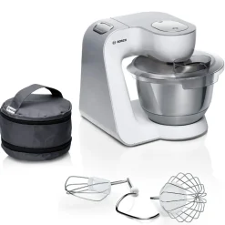 Bosch Serie 4 kjøkkenmaskin MUM58200, hvit, sølv, 1000 W