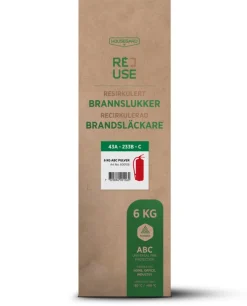 Brannslukningsapparat Housegard ReUse refylt, pulver, 6 kg