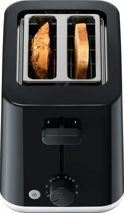 Braun Breakfast 1 brødrister, 2 skiver, svart, HT1010BK