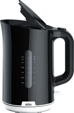 Braun Breakfast 1 vannkoker WK1100BK, Svart, 1,7 l