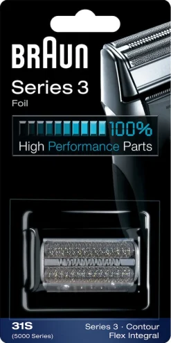 Braun 31S Series 3, barberhode silver