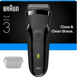 Braun Series 3 300S elektrisk barbermaskin herre svart