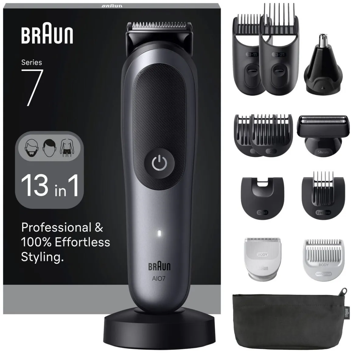 Braun All-in-One Series 7 multitrimmer AIO7560, vanntett