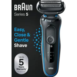 Braun Series 5 51-B1000s blå, barbermaskin Wet & Dry