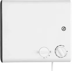 Bærbar vifteovn med termostat 900 / 1800 W