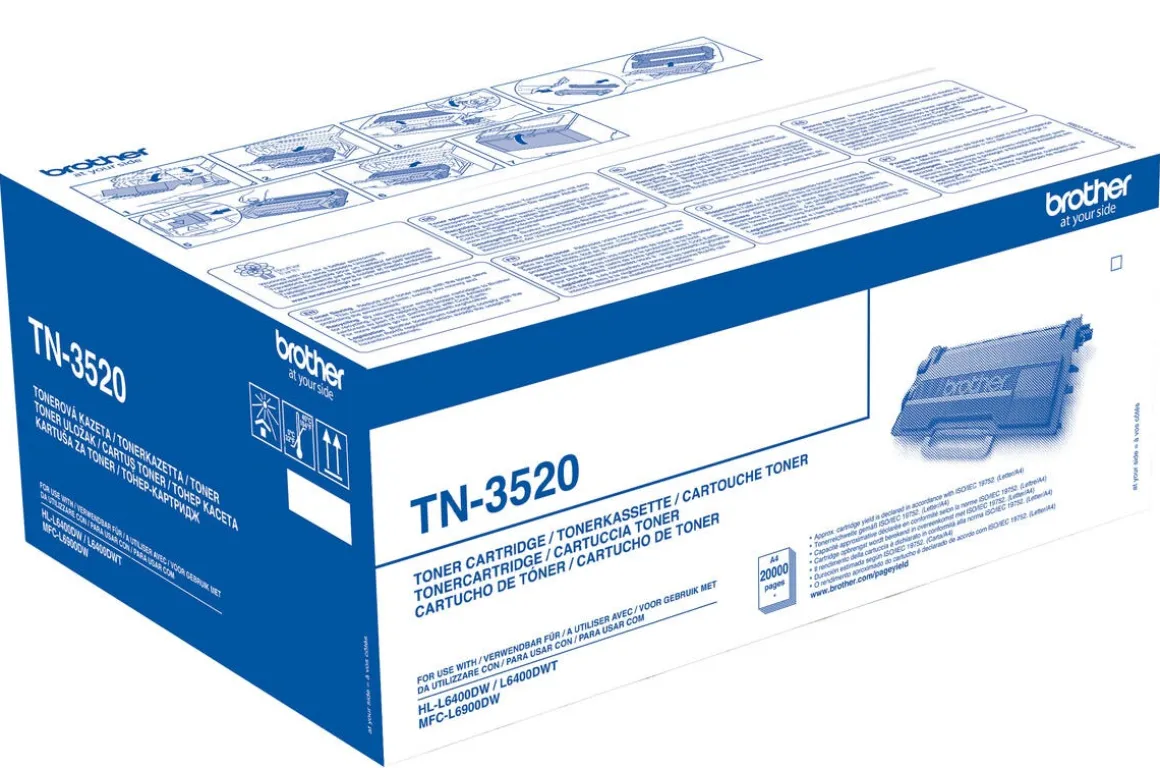 Brother TN-3520 tonerkassett, svart