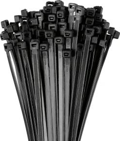 Buntebånd svarte, 100-pack