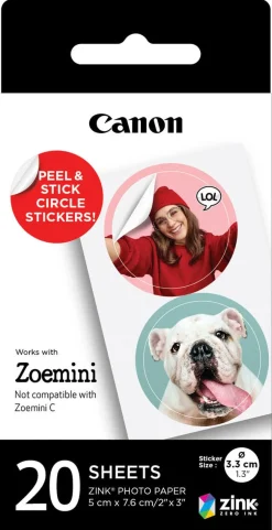 Canon Zoemini Zink fotopapir