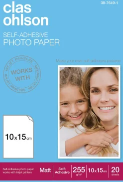 Clas Ohlson selvklebende fotopapir
