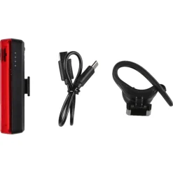 COB-LED sykkellys baklys med bremselys, USB-C